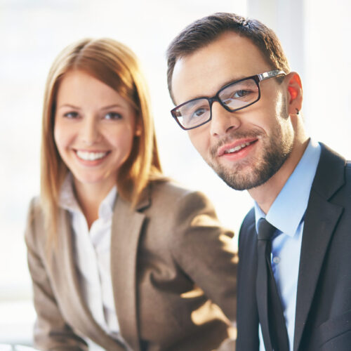 Colleagues working